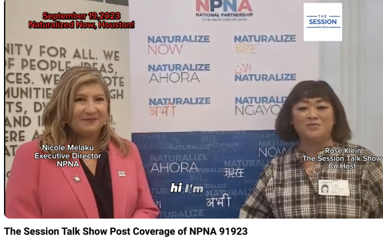 The Session Talk Show speaks to Nicole Mekalu following roundtable with NPNA, Naturalize Now Houston